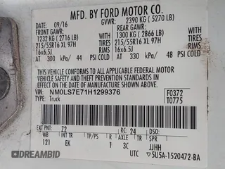 2017 Ford Transit Connect XL z VIN NM0LS7E71H1299376, wystawiony jako IAAI lot #42577590 z przebiegiem Nie podano mil oraz . Historia ofert i sprzedaży dostępna na DreamBid. Obrazek 9.