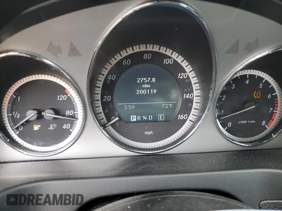2011 Mercedes-Benz C 300 Sport with VIN WDDGF8BB0BR137356, listed as a Copart auction lot 55791515 with 200,119 mi miles and Salvage title. Bid and sale history available at DreamBid. Image 9.