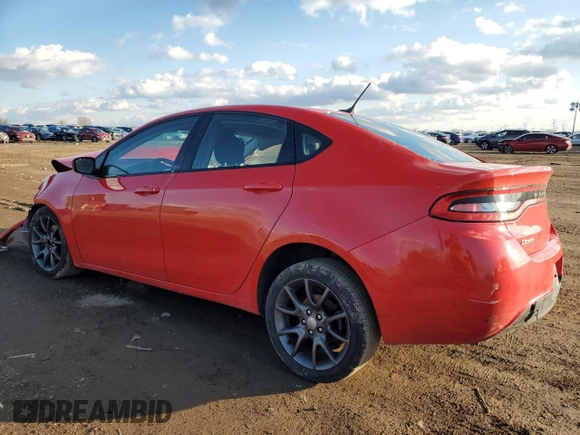 2016 Dodge Dart SE with VIN 1C3CDFAA4GD703989, listed as a Copart auction lot 46903015 with 165,134 mi miles and Salvage Title. Bid and sale history available at carsss.com. Image 2.