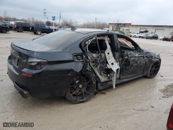 2014 BMW M5 with VIN WBSFV9C59ED097862, listed as a Copart auction lot 85719684 with 0 mi miles and Salvage Title. Bid and sale history available at carsss.com. Image 3.