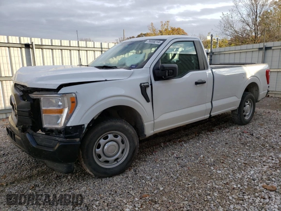 2022 Ford F-150 XL with VIN 1FTMF1CB5NKD27458, listed as a Copart auction lot 79008214 with 68,034 mi miles and Salvage Title. Bid and sale history available at carsss.com. Image 1.