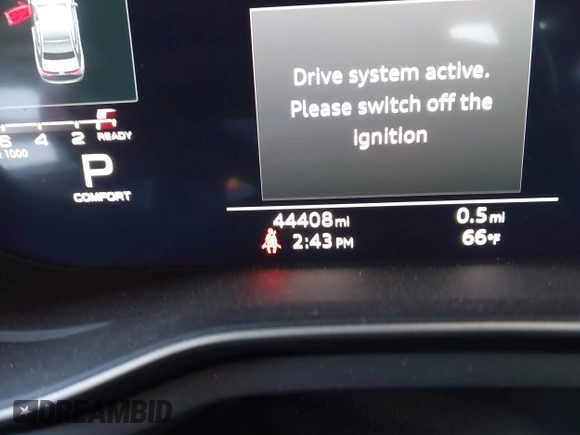 2021 Audi A4 S line Premium Plus with VIN WAUEAAF47MA037157, listed as a IAAI auction lot 41618829 with 44,408 mi miles and . Bid and sale history available at DreamBid. Image 7.
