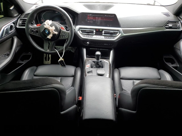 2021 BMW M4 with VIN WBS53AZ0XMCG52209, listed as a Copart auction lot 50234375 with 19,701 mi miles and Salvage title. Bid and sale history available at DreamBid. Image 8.
