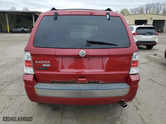 2010 Mercury Mariner Premier with VIN 4M2CN9H79AKJ25664, listed as a Copart auction lot 53681335 with 186,226 mi miles and Clean Title. Bid and sale history available at carsss.com. Image 6.