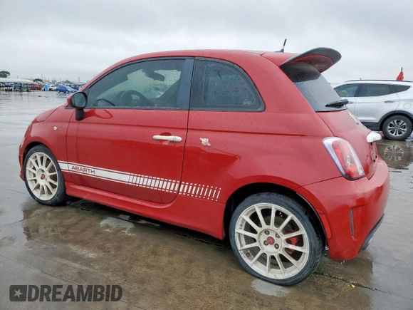 2015 FIAT 500 Abarth with VIN 3C3CFFFH8FT503545, listed as a Copart auction lot 52092955 with 0 mi miles and Clean Title. Bid and sale history available at carsss.com. Image 2.
