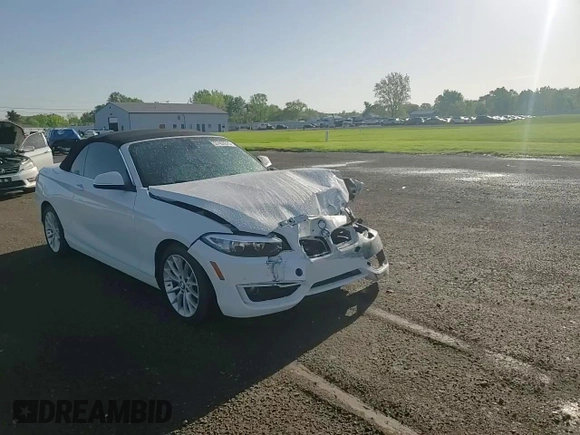 2015 BMW 2 Series 228i with VIN WBA1K5C51FV474079, listed as a Copart auction lot 57457875 with 62,946 mi miles and Salvage title. Bid and sale history available at DreamBid. Image 13.