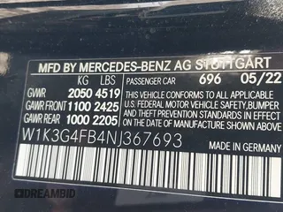 2022 Mercedes-Benz A 220 z VIN W1K3G4FB4NJ367693, wystawiony jako IAAI lot #42101749 z przebiegiem 26 494 mil mil oraz . Historia ofert i sprzedaży dostępna na DreamBid. Obrazek 9.