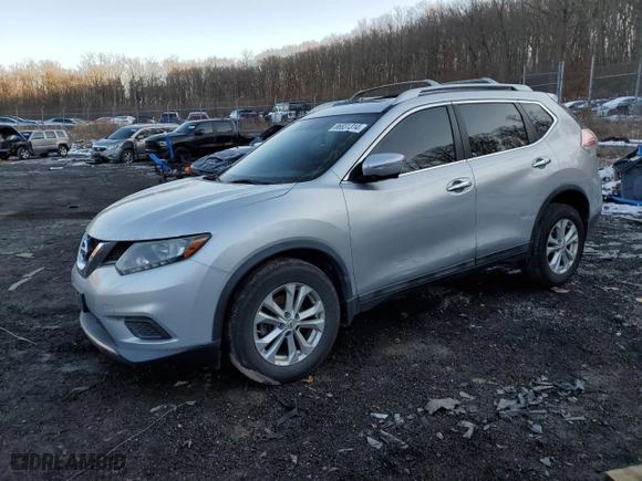 2015 Nissan Rogue SL with VIN 5N1AT2MV4FC786501, listed as a Copart auction lot 86831314 with 96,263 mi miles and Salvage Title. Bid and sale history available at carsss.com. Image 1.