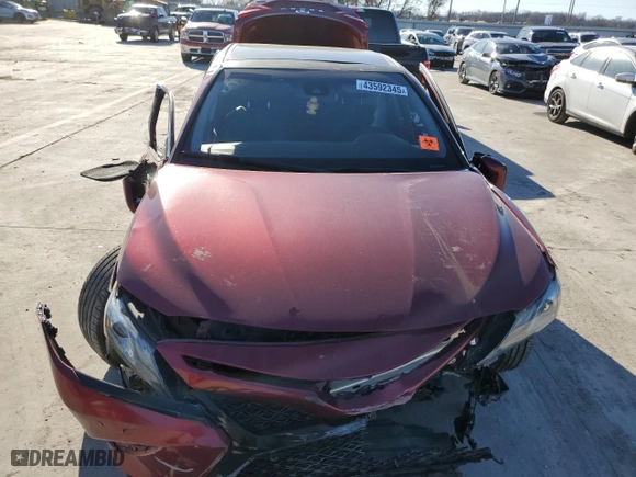 2018 Toyota Camry XSE with VIN 4T1B61HK5JU563649, listed as a Copart auction lot 43592345 with 0 mi miles and Clean Title. Bid and sale history available at carsss.com. Image 5.