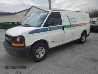2004 Chevrolet Express Cargo z VIN 1GCHG35U341142340, wystawiony jako Copart lot #43135075 z przebiegiem 218 059 mil mil oraz Szkoda całkowita • Salvage title. Historia ofert i sprzedaży dostępna na DreamBid. Obrazek 1.