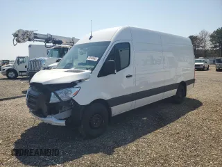 2025 Mercedes-Benz Sprinter Cargo with VIN W1Y4NCHY6SP753794, listed as a Copart auction lot 52648465 with 610 mi miles and Salvage Title. Bid and sale history available at carsss.com. Image 1.