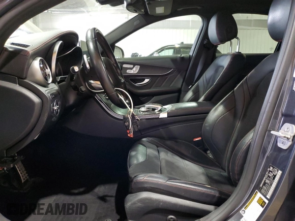 2016 Mercedes-Benz C 450 AMG with VIN 55SWF6EB2GU119202, listed as a Copart auction lot 54475925 with 62,861 mi miles and Salvage title. Bid and sale history available at DreamBid. Image 7.