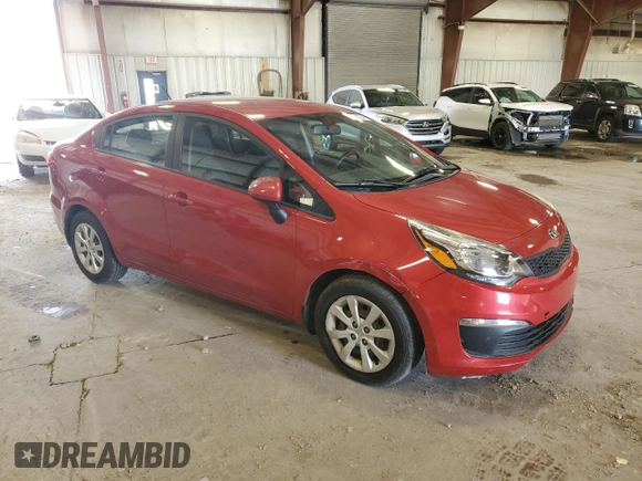 2017 Kia Rio LX with VIN KNADM4A34H6035510, listed as a Copart auction lot 63038054 with 52,837 mi miles and Salvage Title. Bid and sale history available at carsss.com. Image 4.