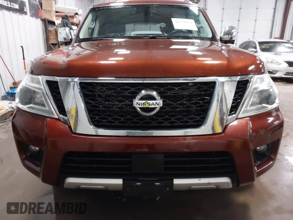2017 Nissan Armada SV with VIN JN8AY2NC3H9502234, listed as a IAAI auction lot 41579070 with 92,439 mi miles and . Bid and sale history available at DreamBid. Image 12.