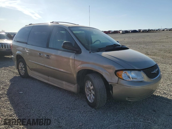2003 Chrysler Town & Country LX with VIN 2C4GP44L53R229435, listed as a Copart auction lot 49860915 with 155,925 mi miles and Salvage Title. Bid and sale history available at DreamBid. Image 4.
