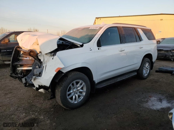 2024 Chevrolet Tahoe Commercial with VIN 1GNSKLED6RR271693, listed as a Copart auction lot 76712104 with 6,914 mi miles and Salvage Title. Bid and sale history available at carsss.com. Image 1.