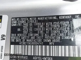 2009 Toyota Venza with VIN 4T3BE11A59U004741, listed as a IAAI auction lot 41856076 with 199,965 mi miles. Bid and sale history available at carsss.com. Image 9.