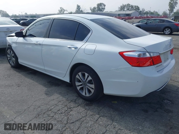 2015 Honda Accord Sedan LX with VIN 1HGCR2F36FA059199, listed as a IAAI auction lot 42097205 with 100,505 mi miles. Bid and sale history available at carsss.com. Image 3.