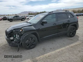 2018 Jeep Cherokee Latitude with VIN 1C4PJLCB1JD540543, listed as a Copart auction lot 49877555 with 107,425 mi miles and Salvage Title. Bid and sale history available at carsss.com. Image 1.
