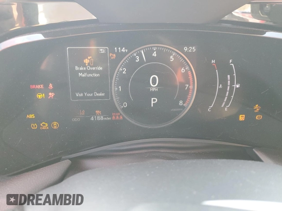 2025 Lexus NX 350 Premium with VIN 2T2GGCEZ6SC076703, listed as a Copart auction lot 54664795 with 4,188 mi miles and Salvage title. Bid and sale history available at DreamBid. Image 9.