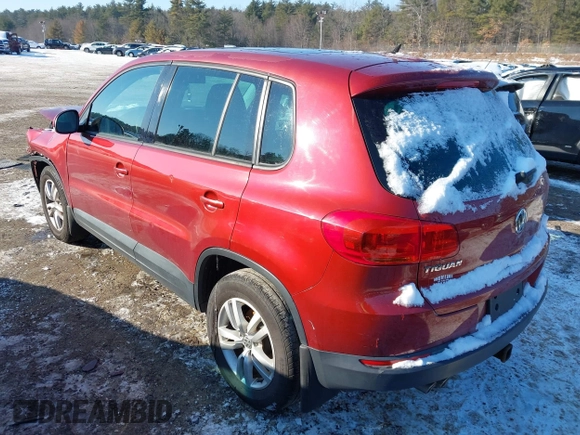 2013 Volkswagen Tiguan S with VIN WVGAV3AX1DW098392, listed as a IAAI auction lot 41420676 with 75,279 mi miles and . Bid and sale history available at DreamBid. Image 3.