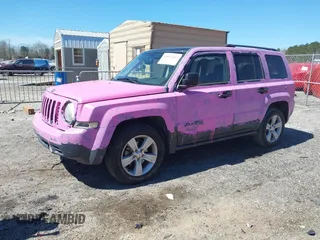 2014 Jeep Patriot Latitude with VIN 1C4NJPFBXED737646, listed as a IAAI auction lot 41832412 with 130,000 mi miles and . Bid and sale history available at carsss.com. Image 2.