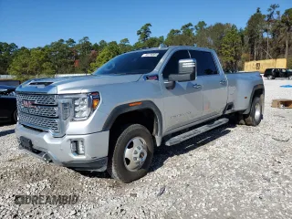 2022 GMC Sierra 3500HD Denali z VIN 1GT49WEY9NF344911, wystawiony jako Copart lot #85738864 z przebiegiem 91 164 mil mil oraz Czysty tytuł • Clean title. Historia ofert i sprzedaży dostępna na DreamBid. Obrazek 1.