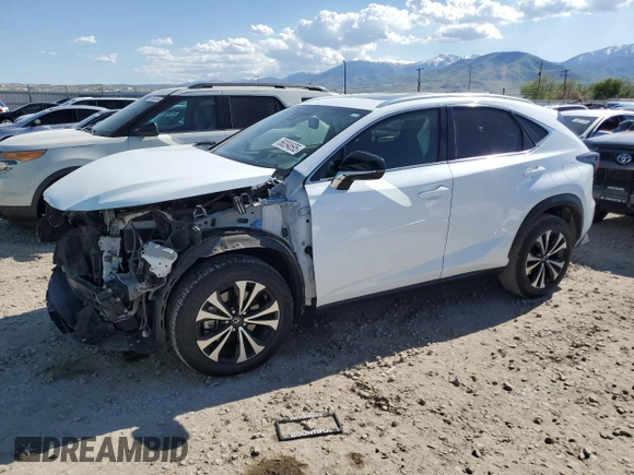 2020 Lexus NX 300 F Sport with VIN JTJSARDZ2L5013615, listed as a Copart auction lot 56094695 with 65,368 mi miles and Salvage title. Bid and sale history available at DreamBid. Image 1.