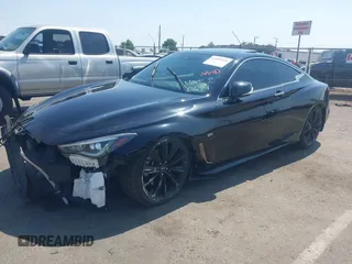 2020 Infiniti Q60 Luxe with VIN JN1EV7EK5LM340657, listed as a IAAI auction lot 42420359 with 32,554 mi miles and . Bid and sale history available at DreamBid. Image 2.