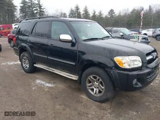 2007 Toyota Sequoia Limited with VIN 5TDBT48A47S288973, listed as a IAAI auction lot 41099529 with 155,095 mi miles. Bid and sale history available at carsss.com. Image 1.
