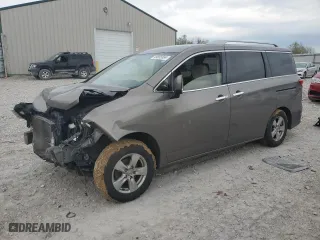2017 Nissan Quest SV with VIN JN8AE2KP9H9168243, listed as a Copart auction lot 49855554 with 188,742 mi miles and Salvage Title. Bid and sale history available at carsss.com. Image 1.
