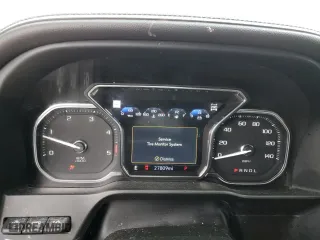 2021 GMC Sierra 3500HD Denali with VIN 1GT49WEY7MF167077, listed as a Copart auction lot 49219944 with 27,809 mi miles and Salvage Title. Bid and sale history available at carsss.com. Image 9.