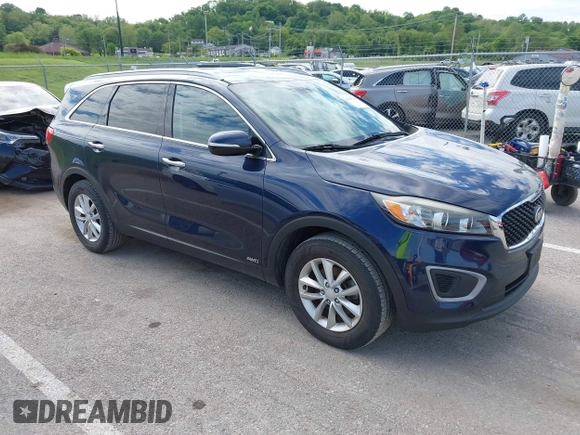2016 Kia Sorento LX with VIN 5XYPGDA38GG066570, listed as a IAAI auction lot 42205199 with 179,101 mi miles and . Bid and sale history available at DreamBid. Image 1.