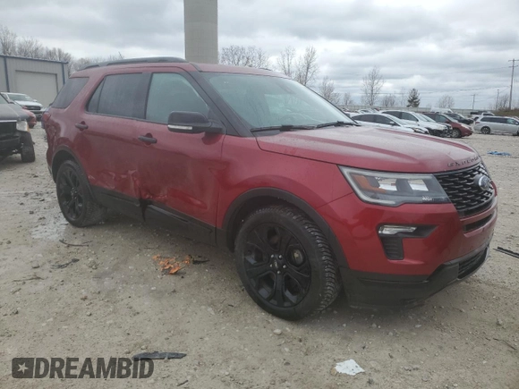 2019 Ford Explorer Sport with VIN 1FM5K8GT3KGB20072, listed as a Copart auction lot 50920005 with 37,621 mi miles and Clean Title. Bid and sale history available at carsss.com. Image 4.