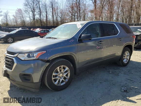 2019 Chevrolet Traverse LS with VIN 1GNERFKW3KJ164623, listed as a Copart auction lot 49383455 with 134,643 mi miles and Salvage Title. Bid and sale history available at carsss.com. Image 1.