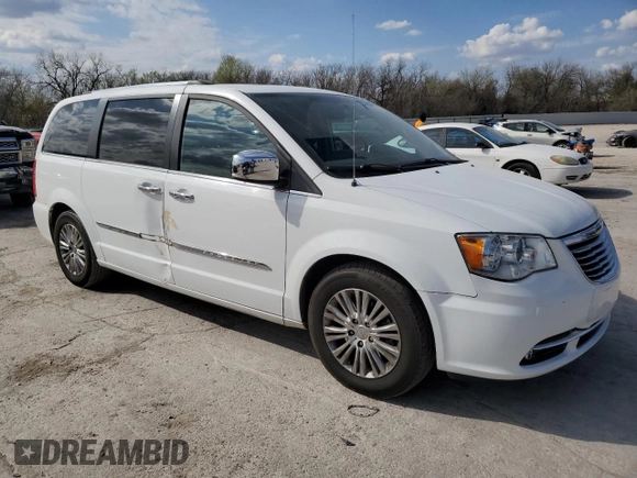 2015 Chrysler Town & Country Limited Platinum with VIN 2C4RC1GG2FR553464, listed as a Copart auction lot 50745385 with 107,105 mi miles and Salvage Title. Bid and sale history available at carsss.com. Image 4.