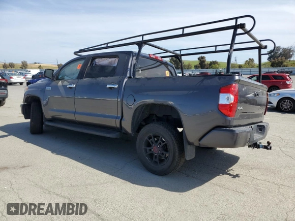 2017 Toyota Tundra Platinum z VIN 5TFAY5F15HX636975, wystawiony jako Copart lot #53922615 z przebiegiem Nie podano mil oraz Szkoda całkowita • Salvage title. Historia ofert i sprzedaży dostępna na DreamBid. Obrazek 2.