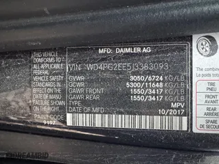 2018 Mercedes-Benz Metris Passenger Van with VIN WD4PG2EE5J3383093, listed as a IAAI auction lot 41326786 with 205,223 mi miles. Bid and sale history available at carsss.com. Image 8.
