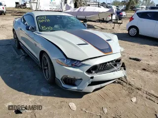2022 Ford Mustang Mach 1 with VIN 1FA6P8R02N5550873, listed as a Copart auction lot 84325234 with 28,251 mi miles and Salvage title. Bid and sale history available at DreamBid. Image 13.