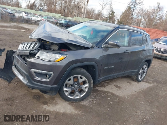 2021 Jeep Compass Limited with VIN 3C4NJDCB8MT524299, listed as a IAAI auction lot 41718321 with 67,618 mi miles and . Bid and sale history available at carsss.com. Image 2.