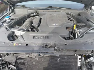 2018 Genesis G80 3.8L with VIN KMHGN4JE3JU230140, listed as a IAAI auction lot 41699214 with 35,864 mi miles. Bid and sale history available at carsss.com. Image 10.