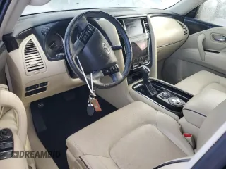 2021 Infiniti QX80 LUXE with VIN JN8AZ2AF1M9716985, listed as a Copart auction lot 74949784 with 0 mi miles and Salvage Title. Bid and sale history available at carsss.com. Image 8.