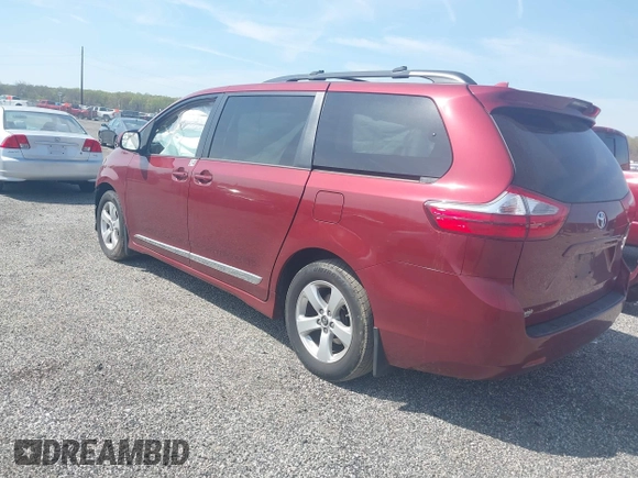 2018 Toyota Sienna LE Auto Access Seat with VIN 5TDKZ3DC2JS927200, listed as a IAAI auction lot 42062365 with 93,358 mi miles and . Bid and sale history available at DreamBid. Image 3.