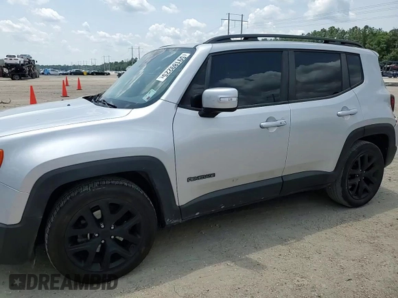 2017 Jeep Renegade Altitude with VIN ZACCJABB6HPF55278, listed as a Copart auction lot 59189225 with 156,379 mi miles and Salvage title. Bid and sale history available at DreamBid. Image 13.