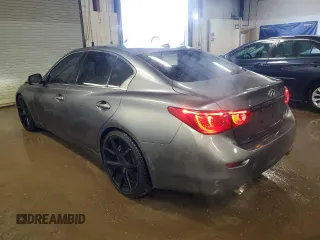 2014 Infiniti Q50 Premium with VIN JN1BV7AR5EM700289, listed as a Copart auction lot 47841695 with 122,579 mi miles and Salvage Title. Bid and sale history available at carsss.com. Image 2.