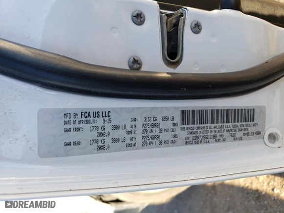 2016 Ram 1500 Lone Star with VIN 1C6RR7LM2GS111868, listed as a Copart auction lot 80440104 with 191,709 mi miles and Clean Title. Bid and sale history available at carsss.com. Image 12.