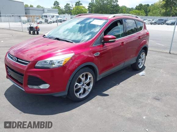 2013 Ford Escape Titanium with VIN 1FMCU0J9XDUD32178, listed as a IAAI auction lot 42754756 with 195,095 mi miles and . Bid and sale history available at DreamBid. Image 2.