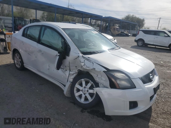 2012 Nissan Sentra S with VIN 3N1AB6AP5CL685801, listed as a Copart auction lot 54269395 with 90,960 mi miles and Salvage title. Bid and sale history available at DreamBid. Image 4.