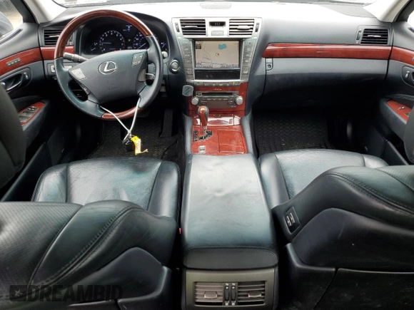2012 Lexus LS 460 with VIN JTHCL5EF0C5014582, listed as a Copart auction lot 61168325 with 145,708 mi miles and Salvage title. Bid and sale history available at DreamBid. Image 8.