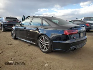 2018 Audi S6 Premium Plus with VIN WAUFFAFC4JN043791, listed as a Copart auction lot 80893114 with 91,245 mi miles and Salvage Title. Bid and sale history available at carsss.com. Image 2.
